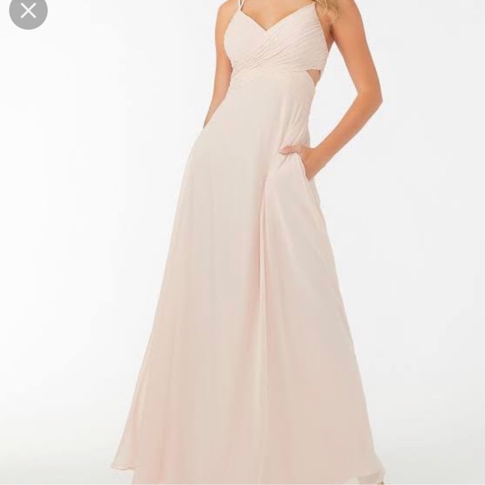 Mori Lee blush dress size 12
